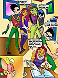 Teen titans hot porn orgy in library